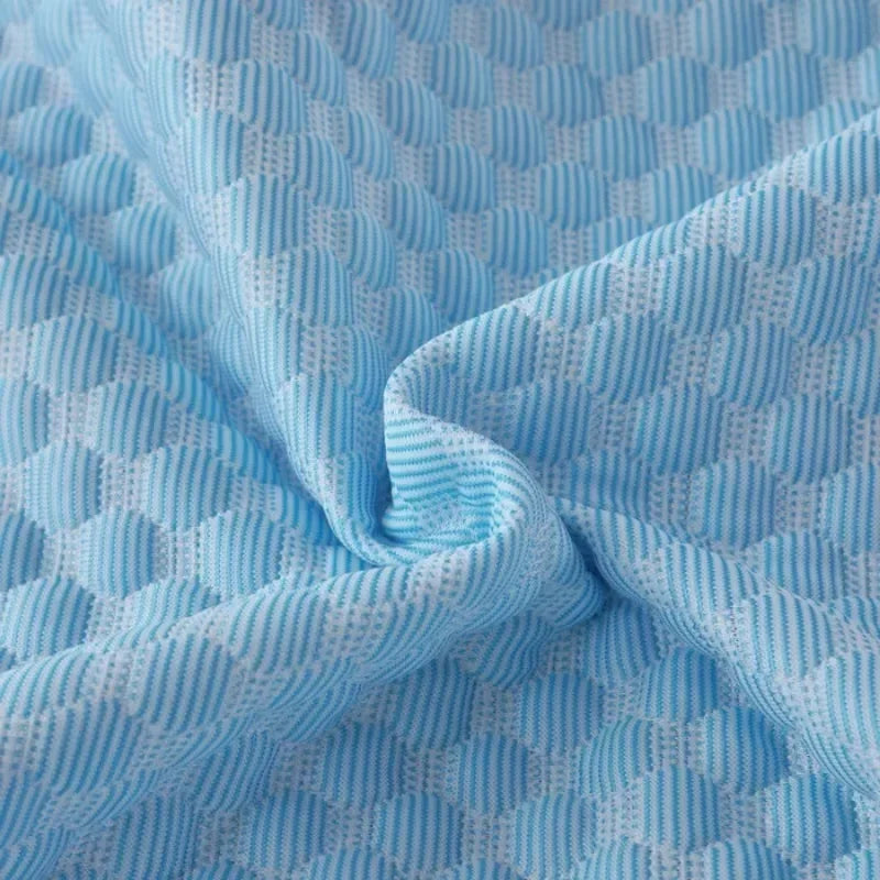 Summer Cooling Pillowcase Solid Color Ice Bean Bean Pillowcase Cool Feeling Air Conditioning Cover Washable (No Pillow) 48X70Cm