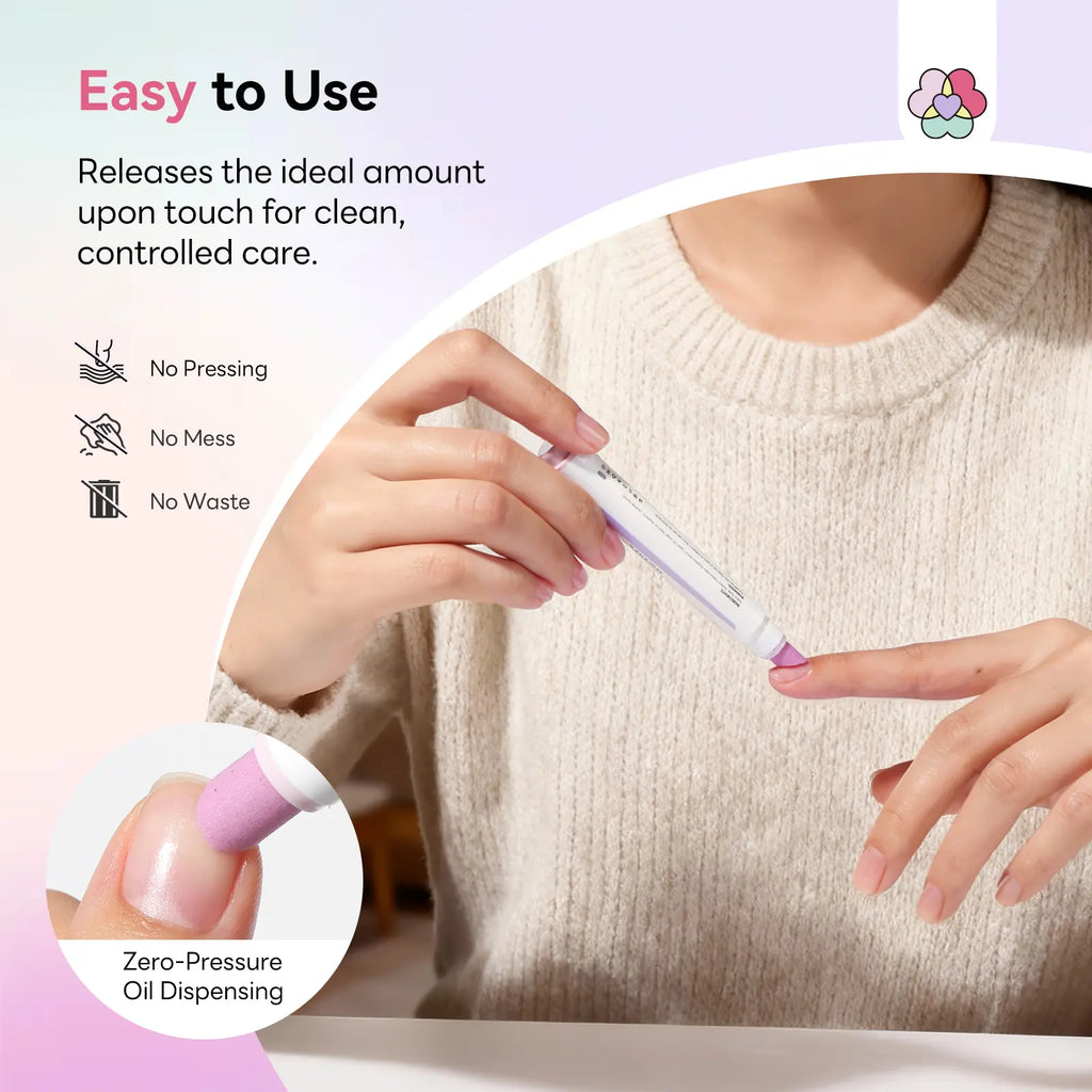 SAVILAND Cuticle Remover Pen Set: 2PCS Ceramic Cuticle Pusher & 4.5Ml Cuticle Oil Pen for Nail Growth, Dry Cuticles, Hangnails, Damaged Nails Moisturizing & Strengthening Care